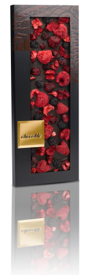 Горький шоколад ChocoMe G102, Кусочки малины, кусочки вишни, ежевика, 110 г