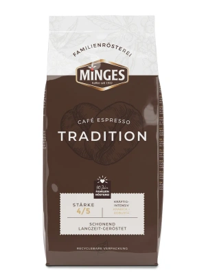Кофе в зернах MINGES Espresso Tradition, 1 кг. Кофе в зернах MINGES Espresso Tradition, 1 кг.