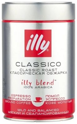 Кофе молотый ILLY Classico, средней обжарки, 250 гр. Кофе молотый ILLY Classico, средней обжарки, 250 гр.