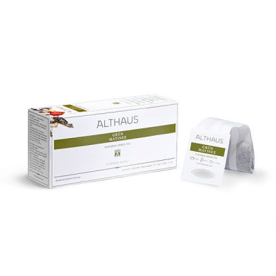 Чай зеленый Althaus Grün Matinee пакетики для чайника 15x4гр. Чай зеленый Althaus Grün Matinee пакетики для чайника 15x4гр.