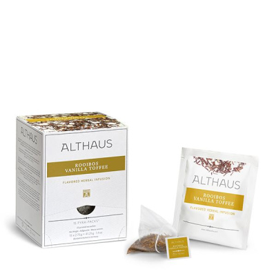 Чай травяной Althaus Rooibos Vanilla Toffee в пирамидках 15x2,75гр. Чай травяной Althaus Rooibos Vanilla Toffee в пирамидках 15x2,75гр.