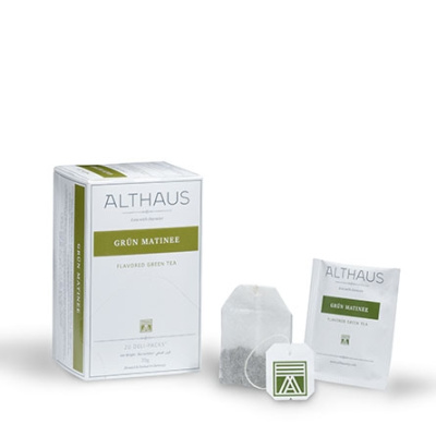 Чай зеленый Althaus Grün Matinee пакетики 20x1,75гр. Чай зеленый Althaus Grün Matinee пакетики 20x1,75гр.