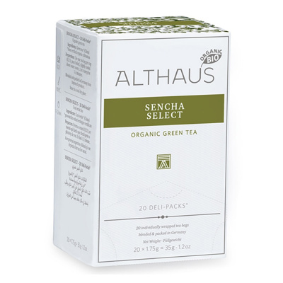 Чай зеленый Althaus Sencha Select пакетики 20x1,75гр. Чай зеленый Althaus Sencha Select пакетики 20x1,75гр.