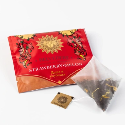 Чай черный Belvedere Strawberry Melon в пирамидках 20x3гр. Чай черный Belvedere Strawberry Melon в пирамидках 20x3гр.