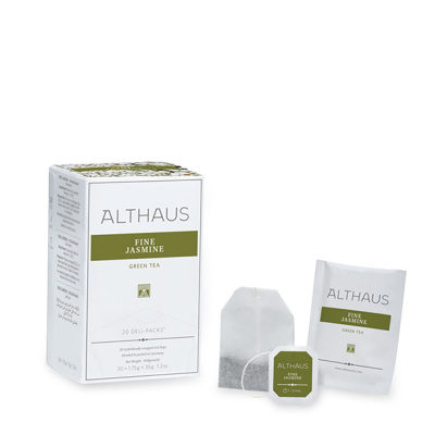 Чай зеленый Althaus Fine Jasmine пакетики 20x1,75гр. Чай зеленый Althaus Fine Jasmine пакетики 20x1,75гр.