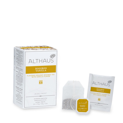 Чай травяной Althaus Rooibos Vanilla пакетики 20x1,75гр. Чай травяной Althaus Rooibos Vanilla пакетики 20x1,75гр.