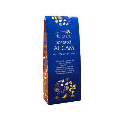 Чай черный Florance Золотой Ассам, 75г. Чай черный Florance Золотой Ассам, 75г.