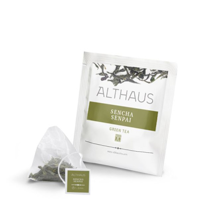 Чай зеленый Althaus Sencha Senpai в пирамидках 15x2,75гр. Чай зеленый Althaus Sencha Senpai в пирамидках 15x2,75гр.