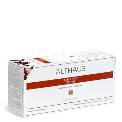 Чай травяной Althaus Red Fruit Flash пакетики для чайника 15x4гр. Чай травяной Althaus Red Fruit Flash пакетики для чайника 15x4гр.