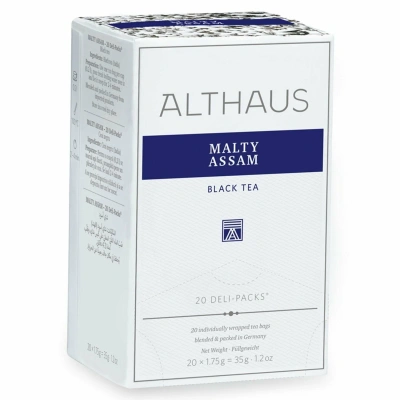 Чай черный Althaus Malty Assam пакетики 20x1,75гр. Чай черный Althaus Malty Assam пакетики 20x1,75гр.